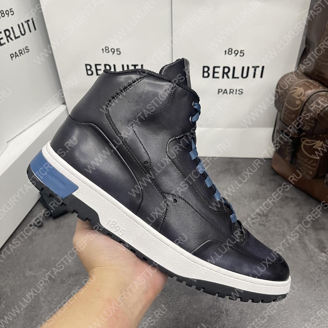 BERLUTI PLAYOFF SNEAKER BLACK GREY S5798-V1