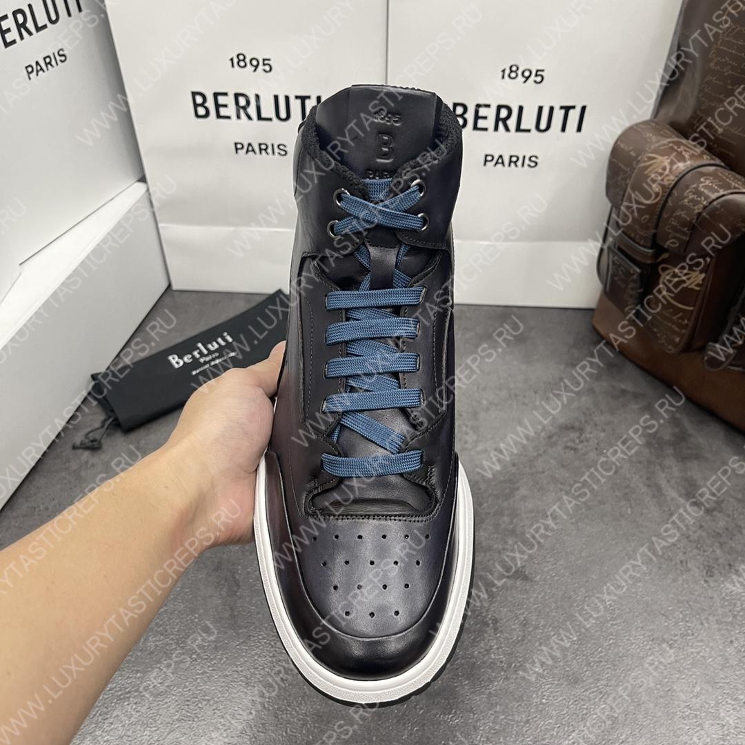 BERLUTI PLAYOFF SNEAKER BLACK GREY S5798-V1