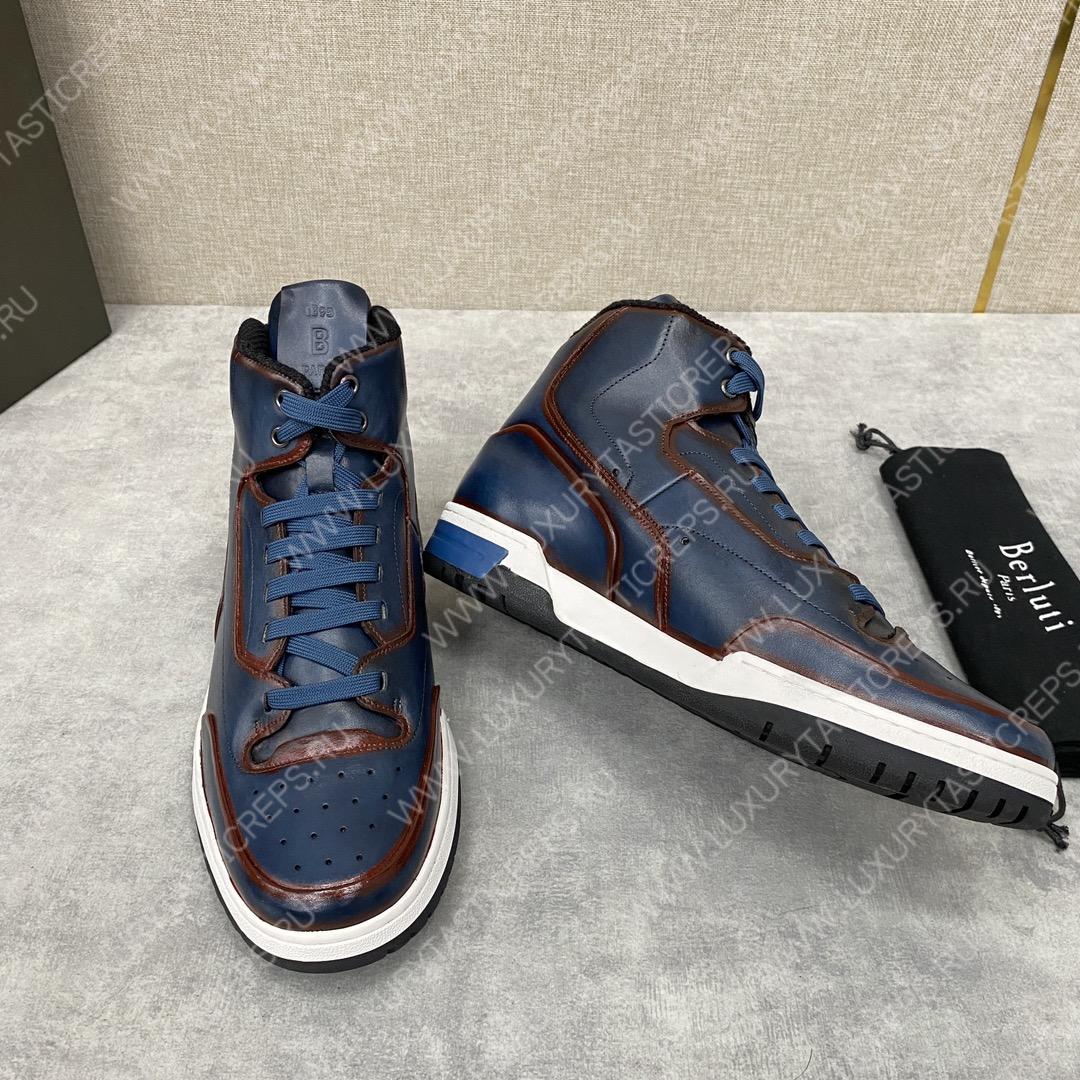 BERLUTI SNEAKERS BLUE S5798