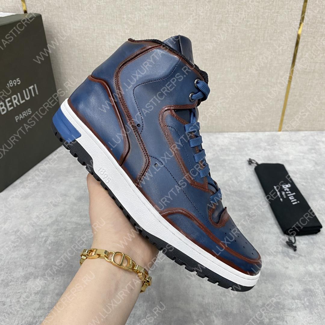 BERLUTI SNEAKERS BLUE S5798