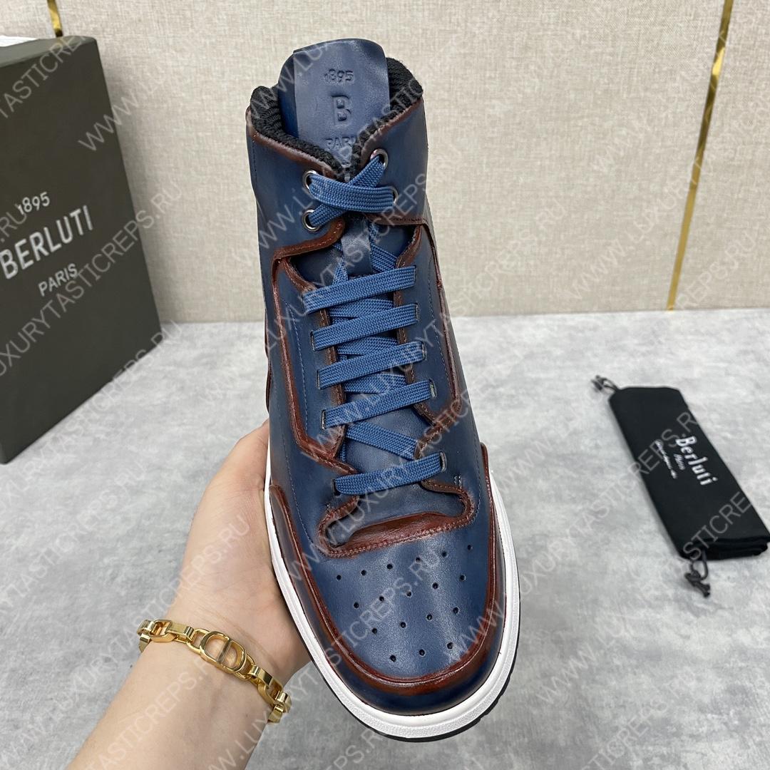 BERLUTI SNEAKERS BLUE S5798