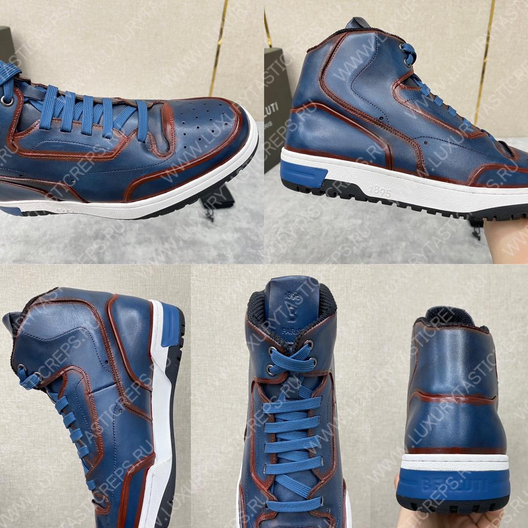 BERLUTI SNEAKERS BLUE S5798