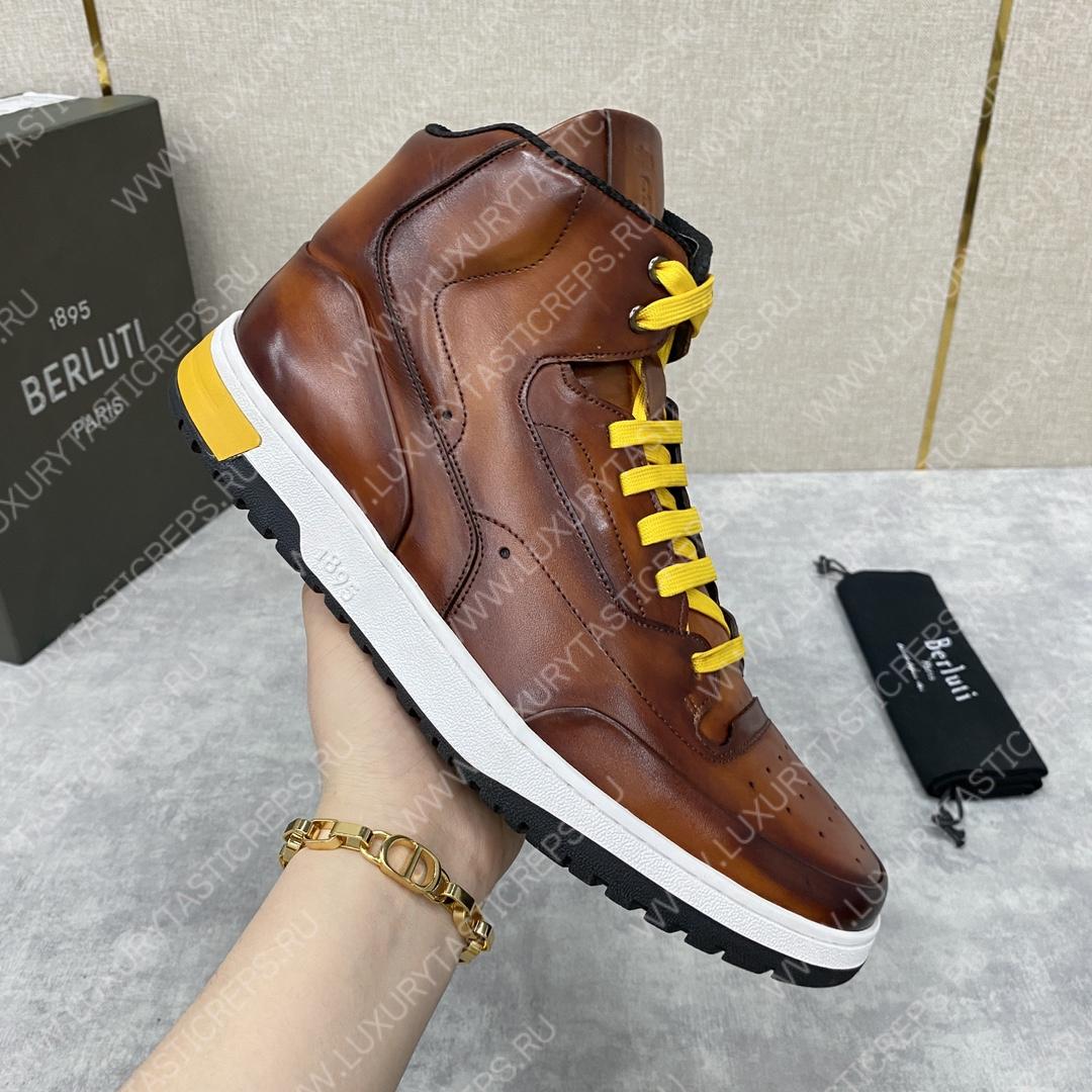 BERLUTI SNEAKERS BROWN S5798