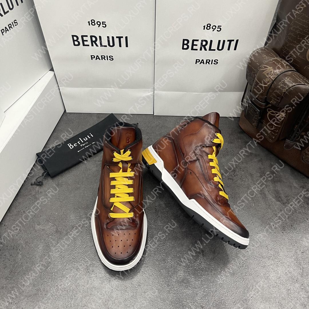 BERLUTI PLAYOFF SNEAKER BROWN S5798-V1