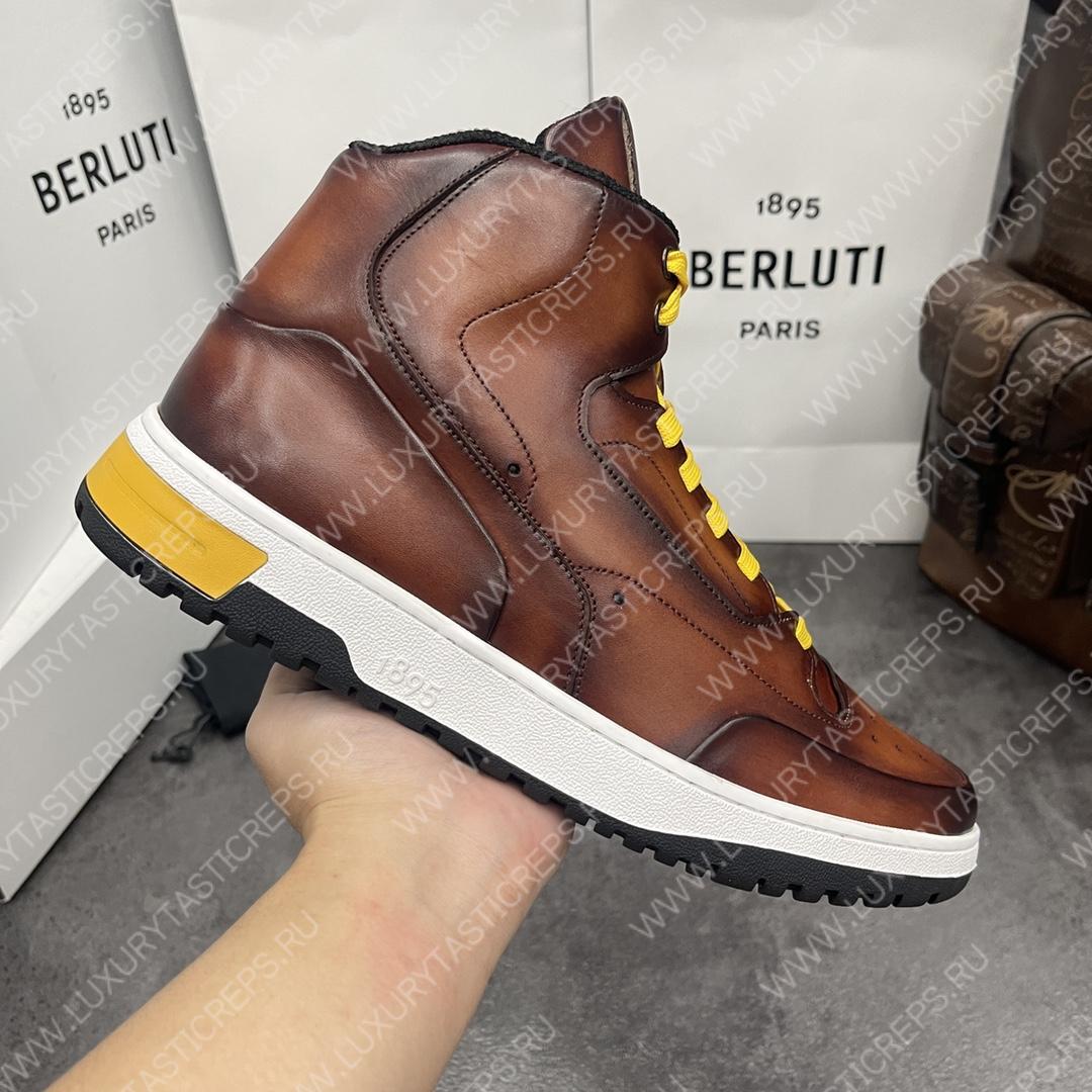 BERLUTI PLAYOFF SNEAKER BROWN S5798-V1