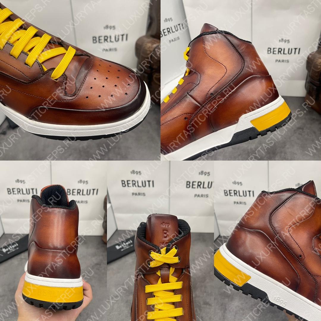 BERLUTI PLAYOFF SNEAKER BROWN S5798-V1