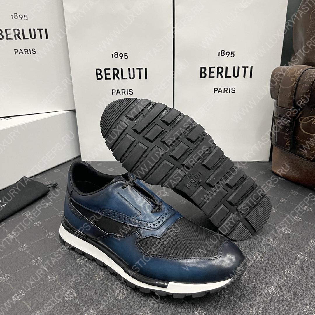 BERLUTI SNEAKERS BLUE S5779