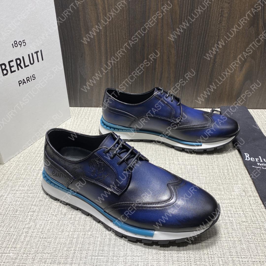 BERLUTI SNEAKERS BLUE S5500
