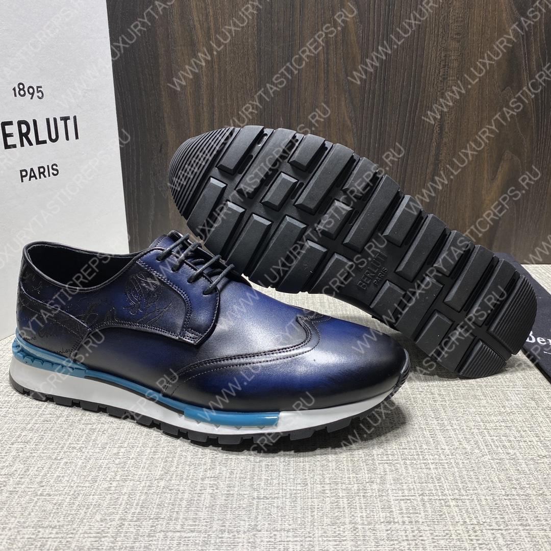 BERLUTI SNEAKERS BLUE S5500