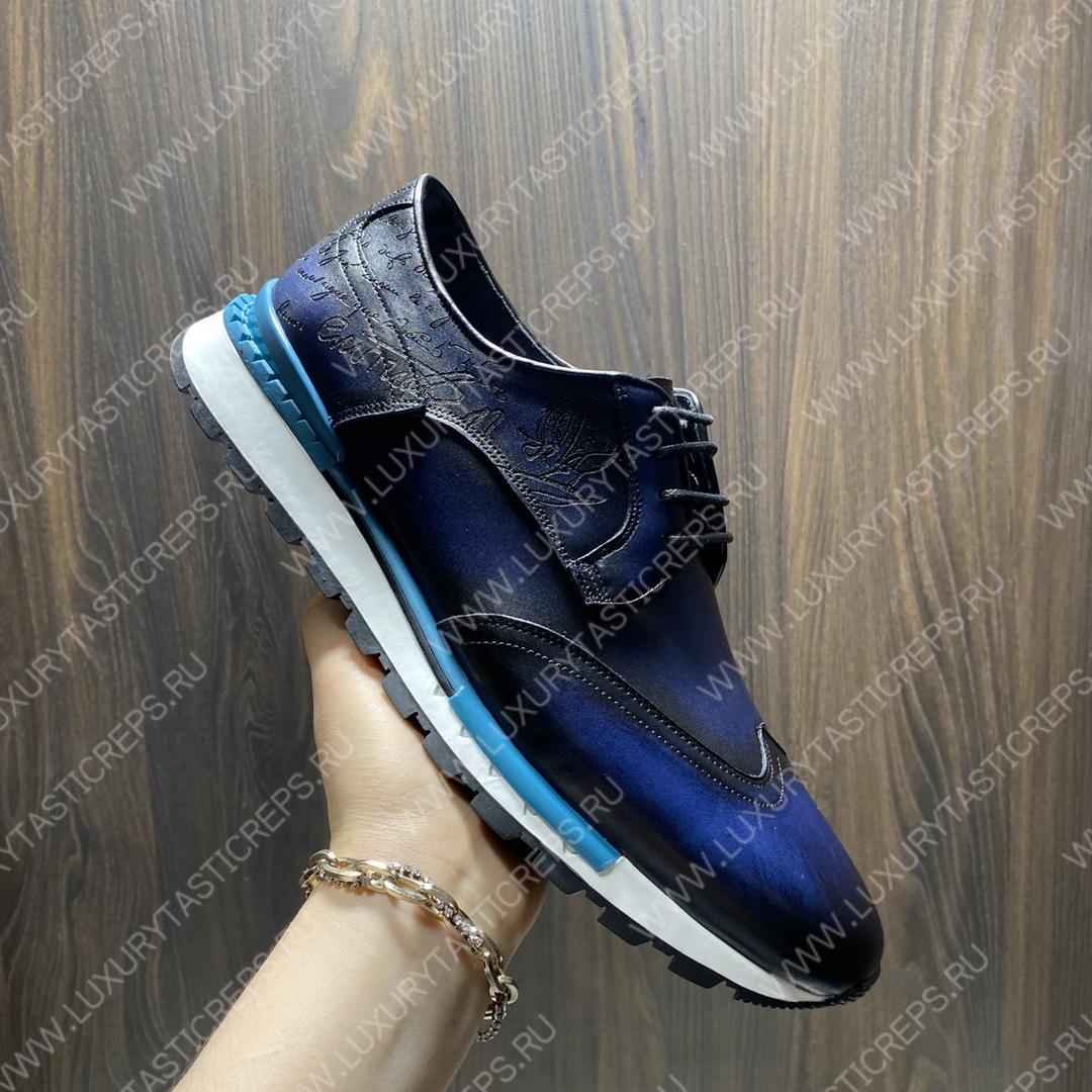 BERLUTI SNEAKERS BLUE S5500