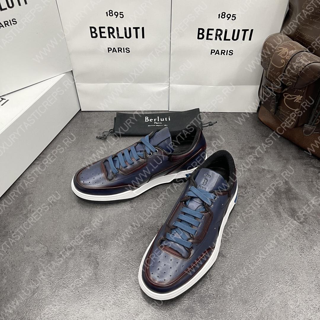 BERLUTI PLAYOFF SNEAKER PALE BLUE S5796-V1
