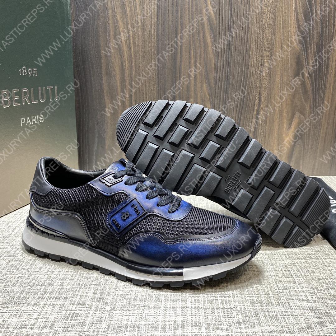 BERLUTI SNEAKERS BLUE S5799