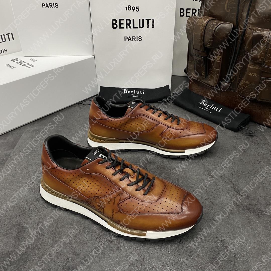 BERLUTI FAST TRACK SNEAKER INTENSE COCOA S5425-V2