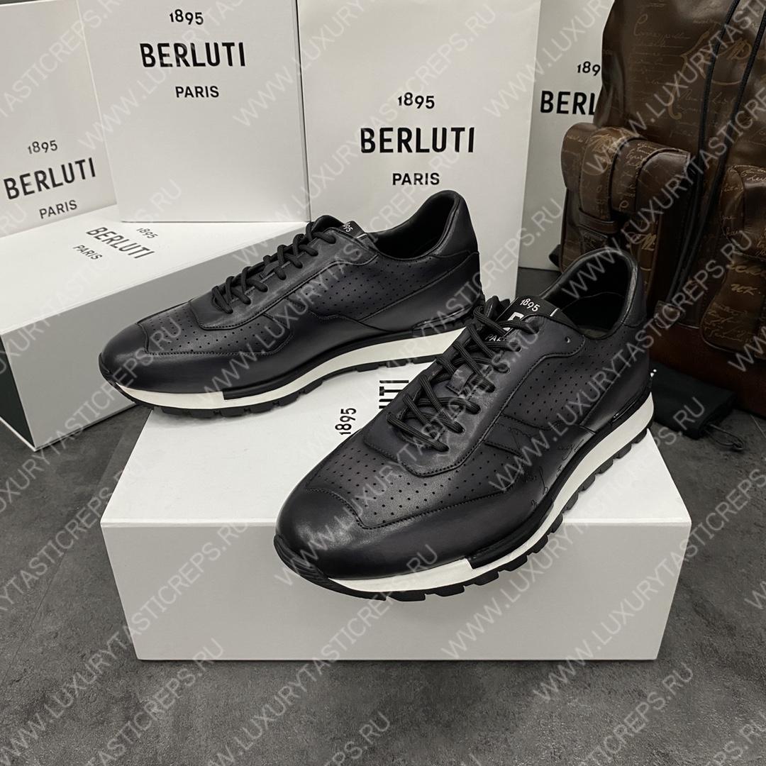 BERLUTI FAST TRACK SNEAKER BLACK S5425-V2