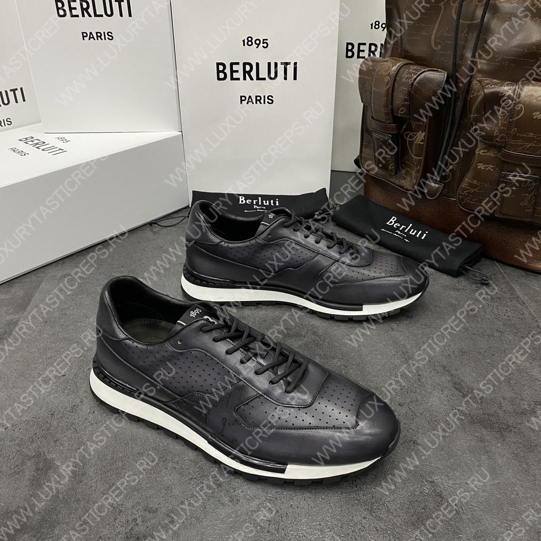 BERLUTI FAST TRACK SNEAKER BLACK S5425-V2