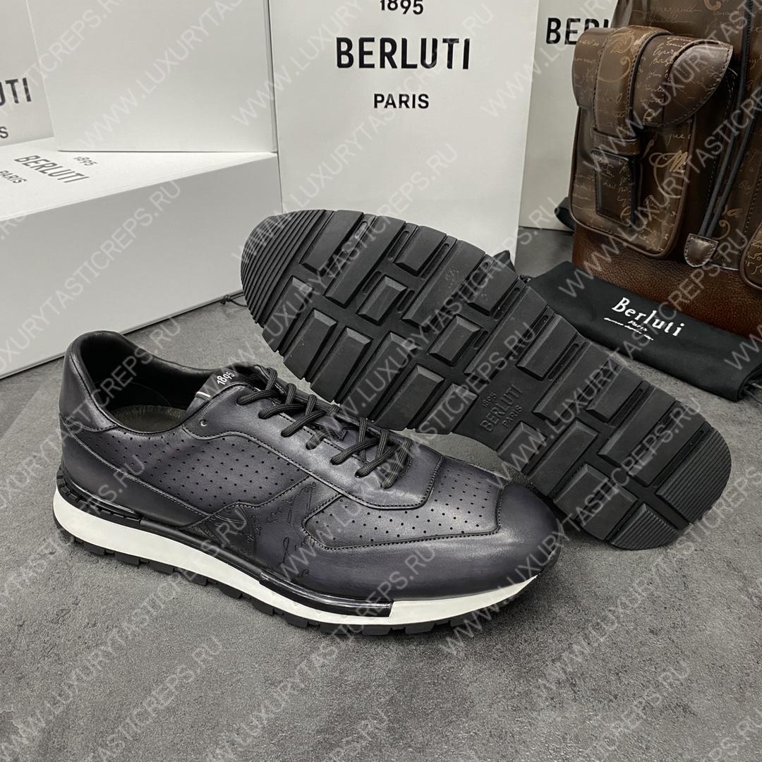 BERLUTI FAST TRACK SNEAKER BLACK S5425-V2