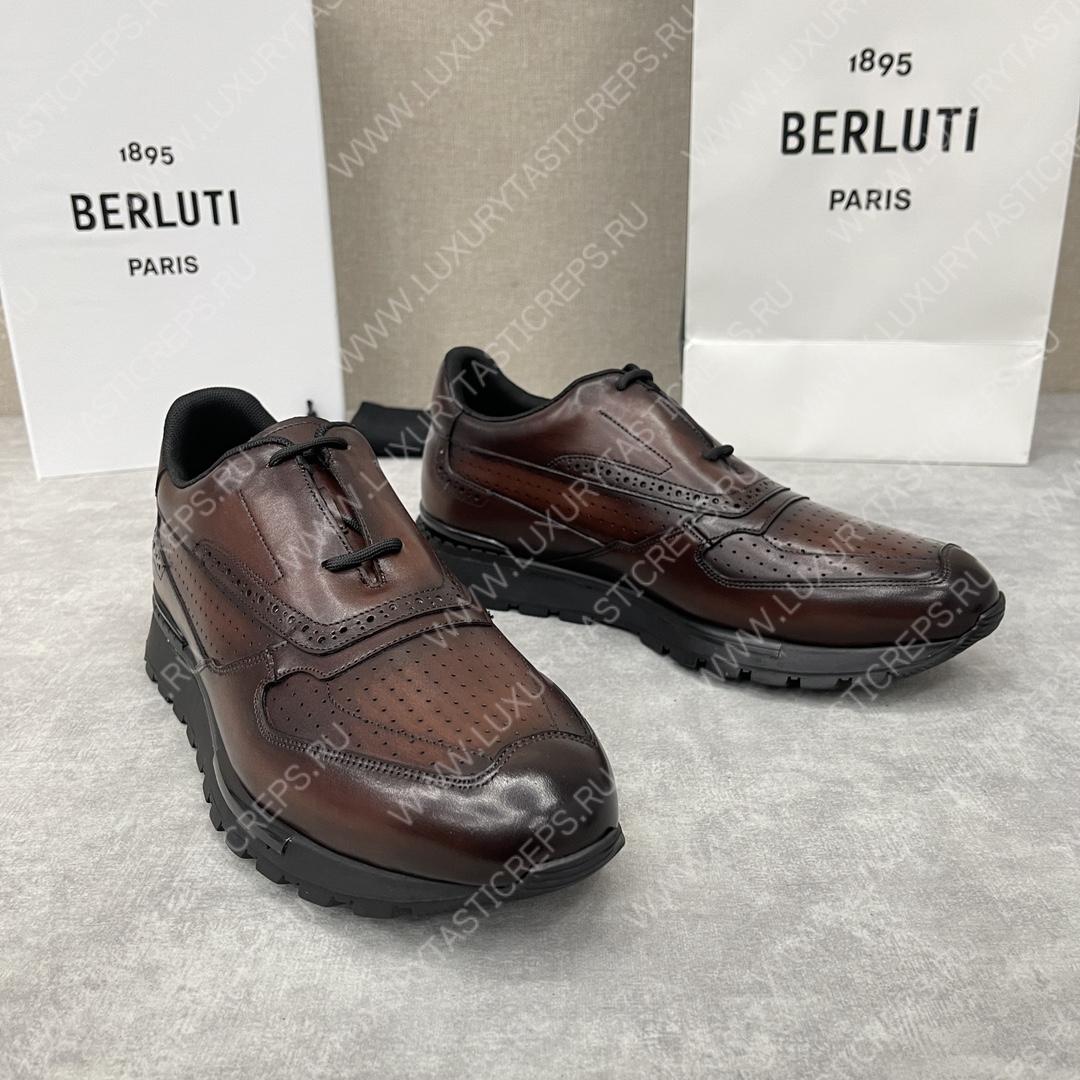 BERLUTI SCRITTO GOLF SHOE BROWN S6072-V2