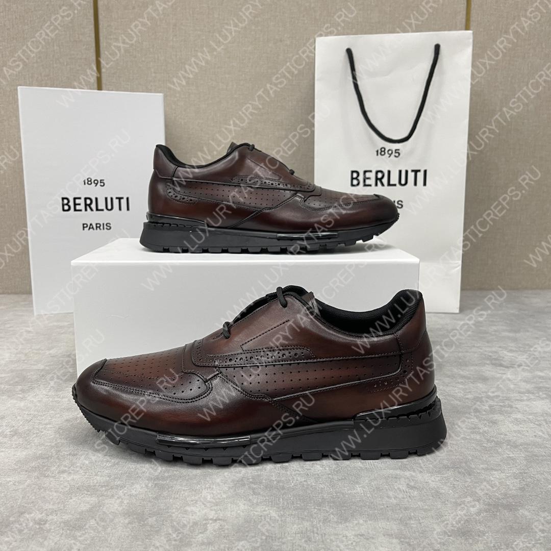 BERLUTI SCRITTO GOLF SHOE BROWN S6072-V2