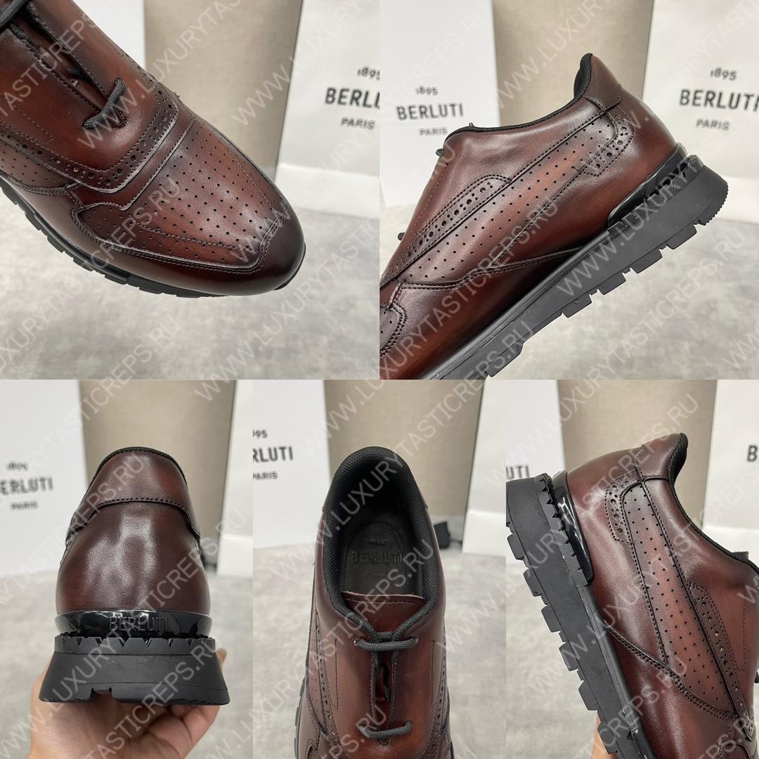 BERLUTI SCRITTO GOLF SHOE BROWN S6072-V2