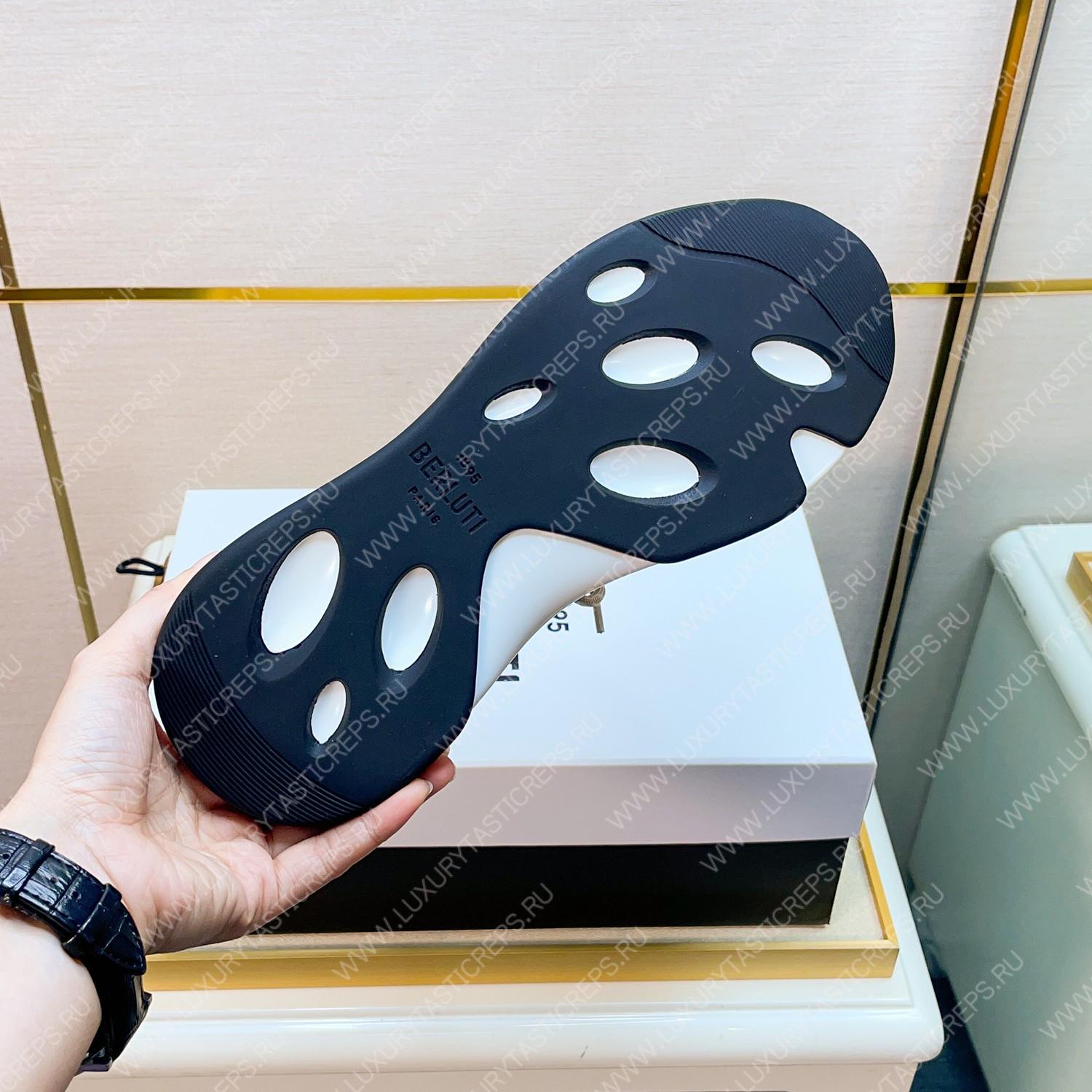 BERLUTI SHADOW KNIT SNEAKERS NAVY S4918