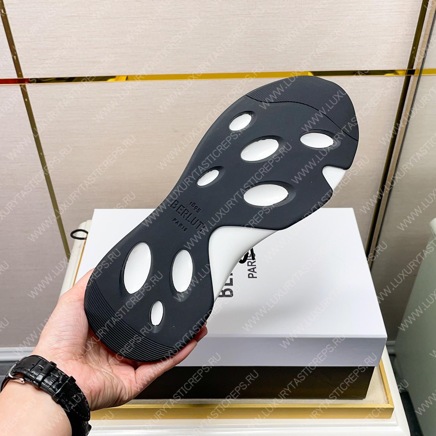 BERLUTI SHADOW KNIT SNEAKERS BLACK S4918