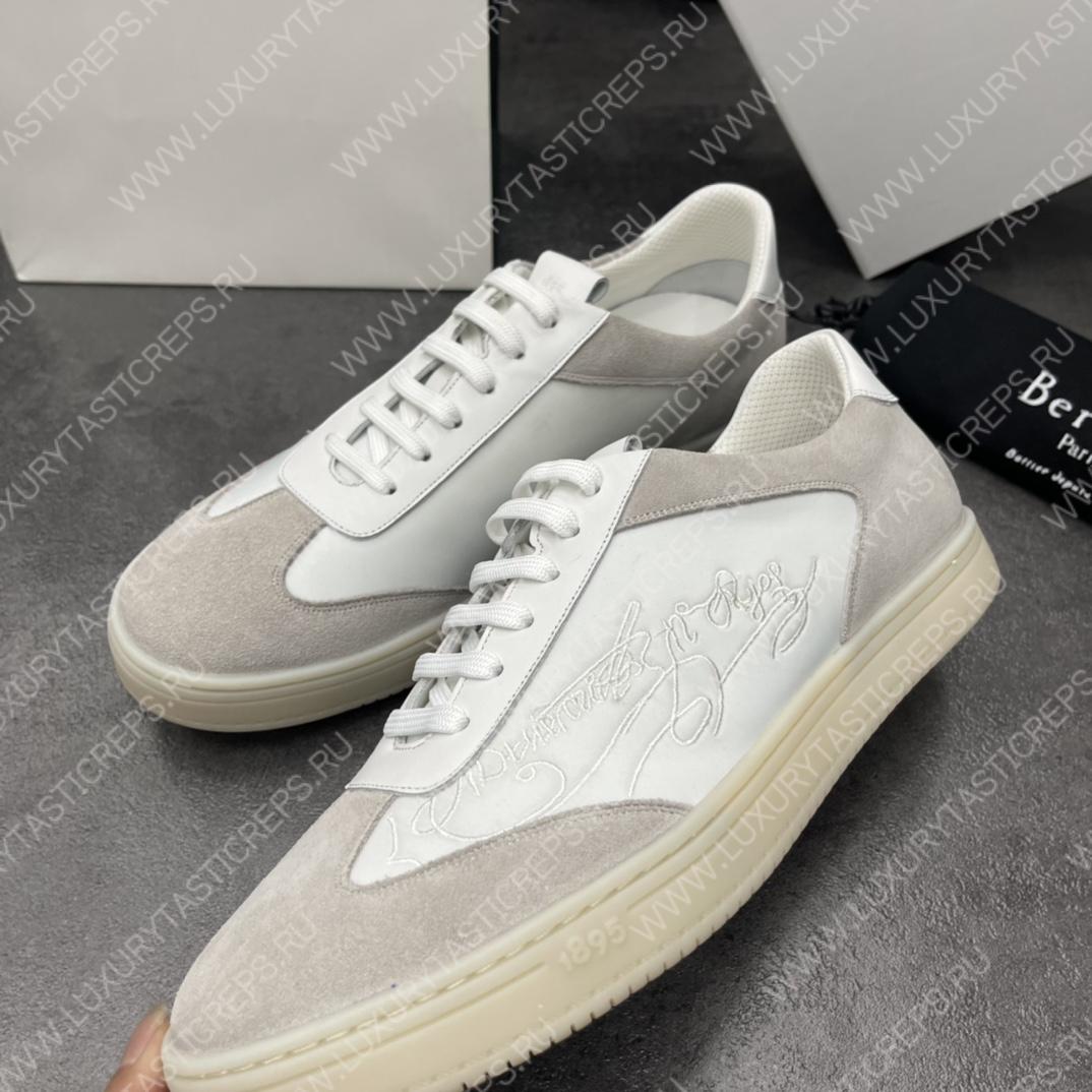BERLUTI PLAYTIME SCRITTO SNEAKER WHITE S5830-BA8