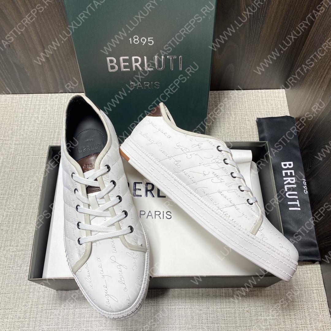 BERLUTI SCRITTO SNEAKER WHITE S3402-V1
