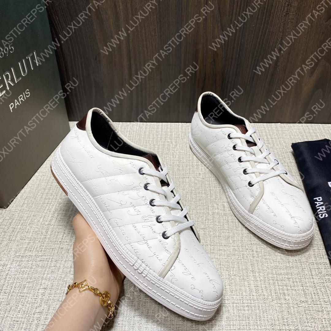BERLUTI SCRITTO SNEAKER WHITE S3402-V1