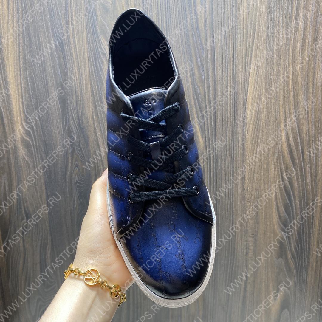 BERLUTI SCRITTO SNEAKER BLUE S3402-V1
