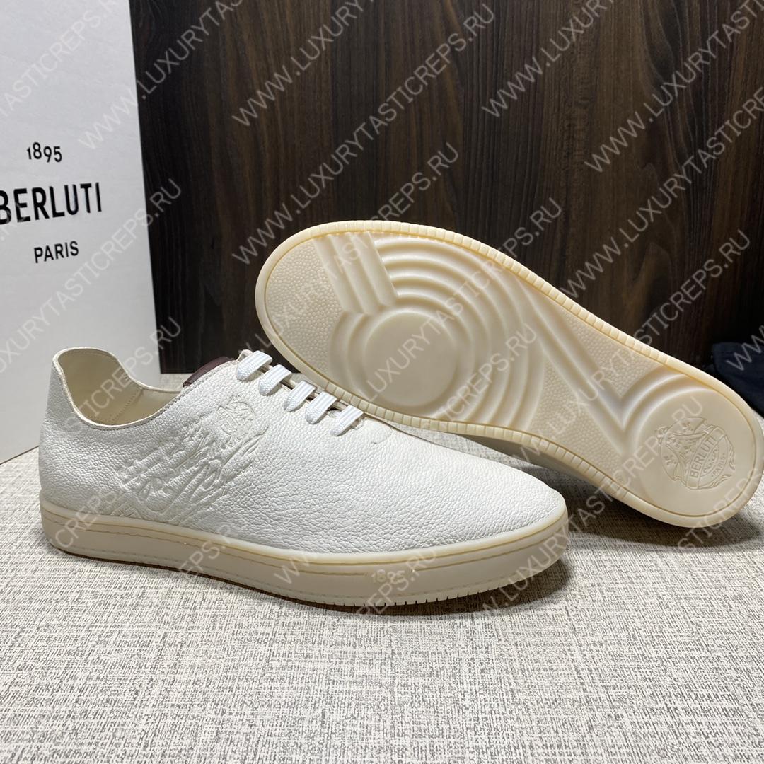 BERLUTI EDEN SCRITTO SNEAKER WHITE S5710-D2