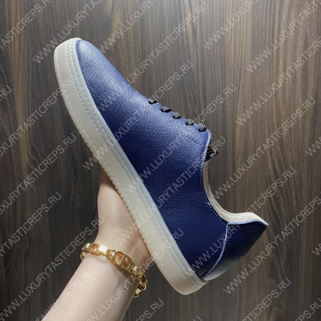 BERLUTI EDEN SCRITTO SNEAKER DARK BLUE S5710-D2
