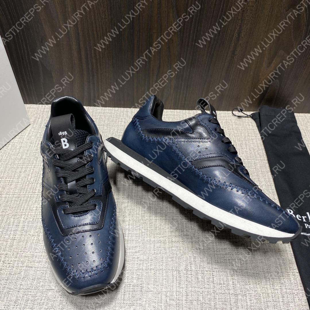 BERLUTI FLY SNEAKERS BLUE S5653