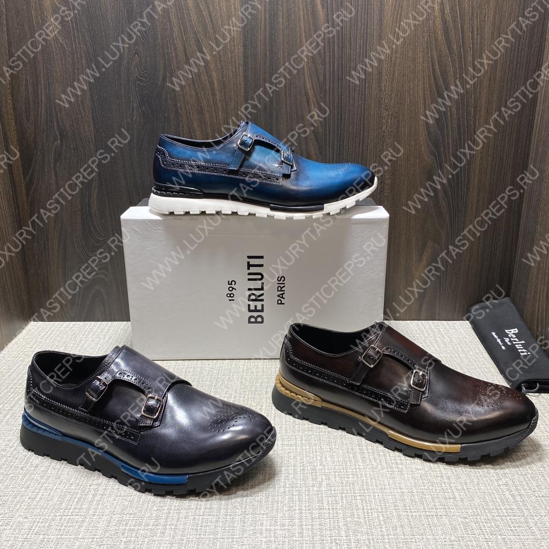 BERLUTI FAST TRACK SNEAKER BROWN S5854