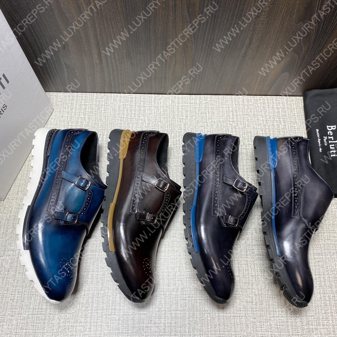 BERLUTI FAST TRACK SNEAKER BROWN S5854