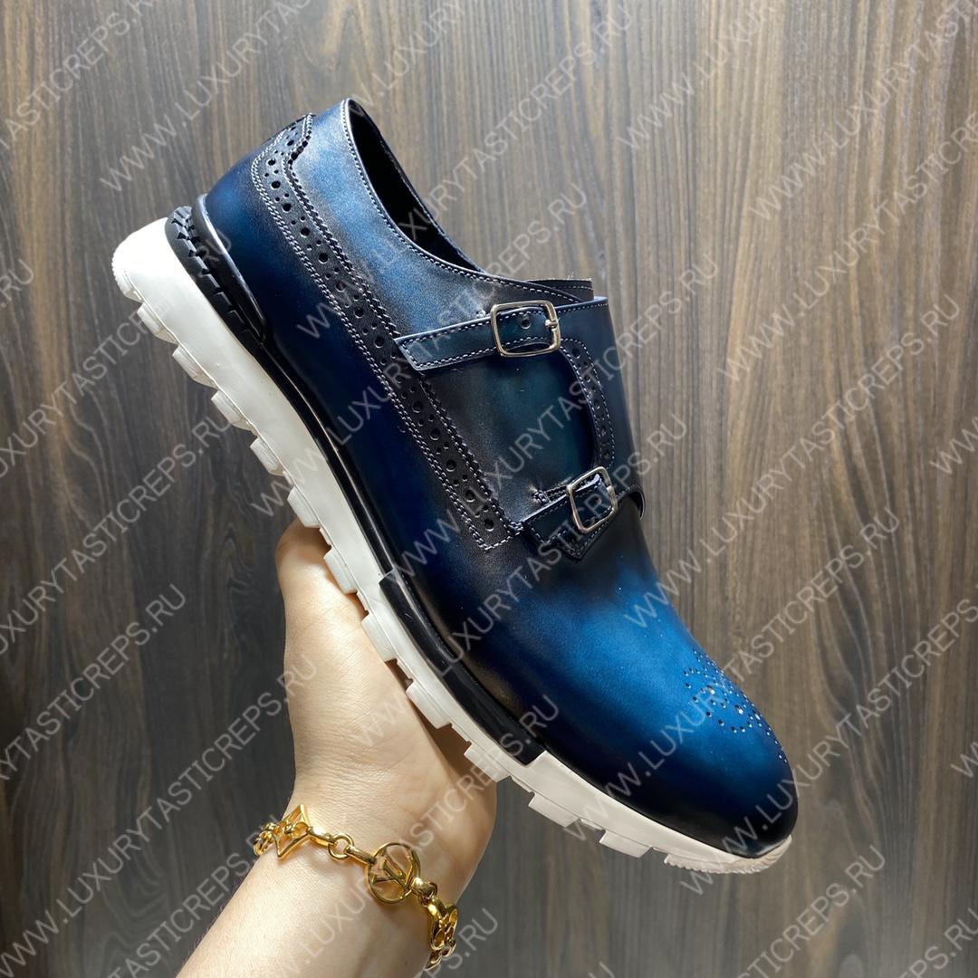 BERLUTI FAST TRACK SNEAKER BLUE S5854