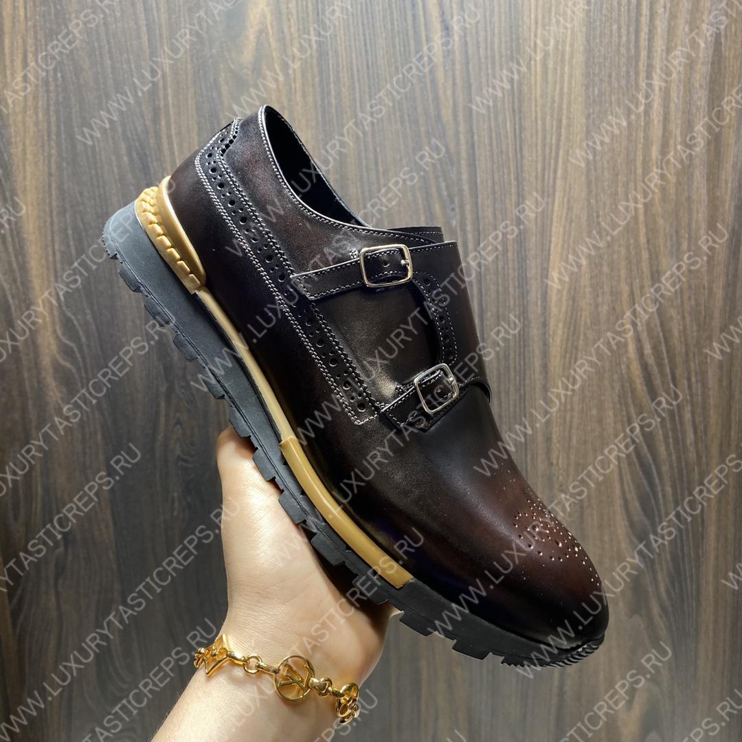 BERLUTI FAST TRACK SNEAKER DARK BROWN S5854