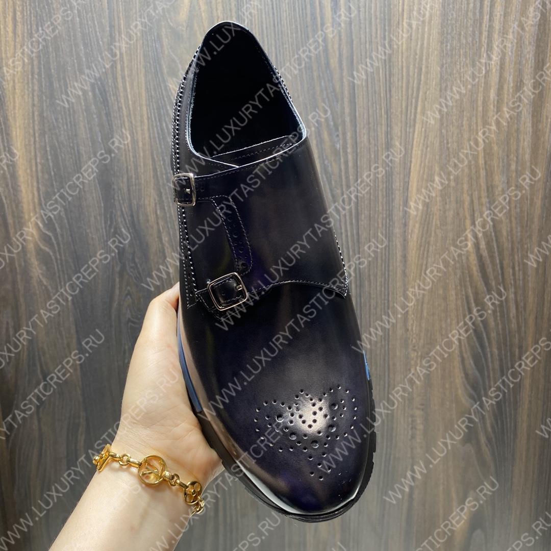 BERLUTI FAST TRACK SNEAKER BLACK GREY S5854