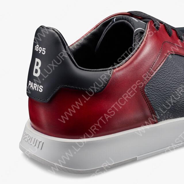 BERLUTI PLAYTIME SNEAKER BLACK AND RED S6163-V31