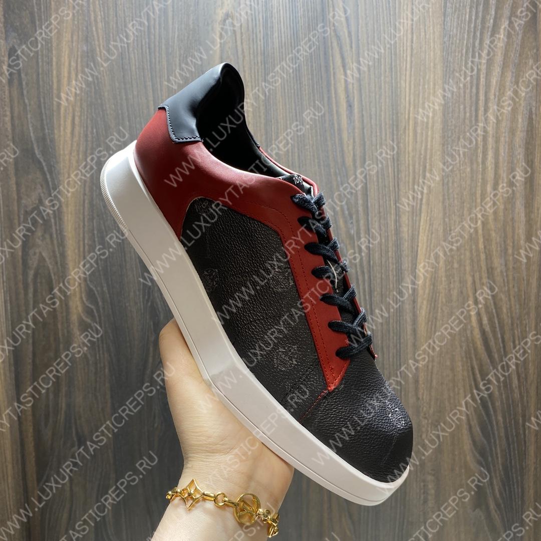 BERLUTI PLAYTIME SNEAKER BLACK AND RED S6163-V31