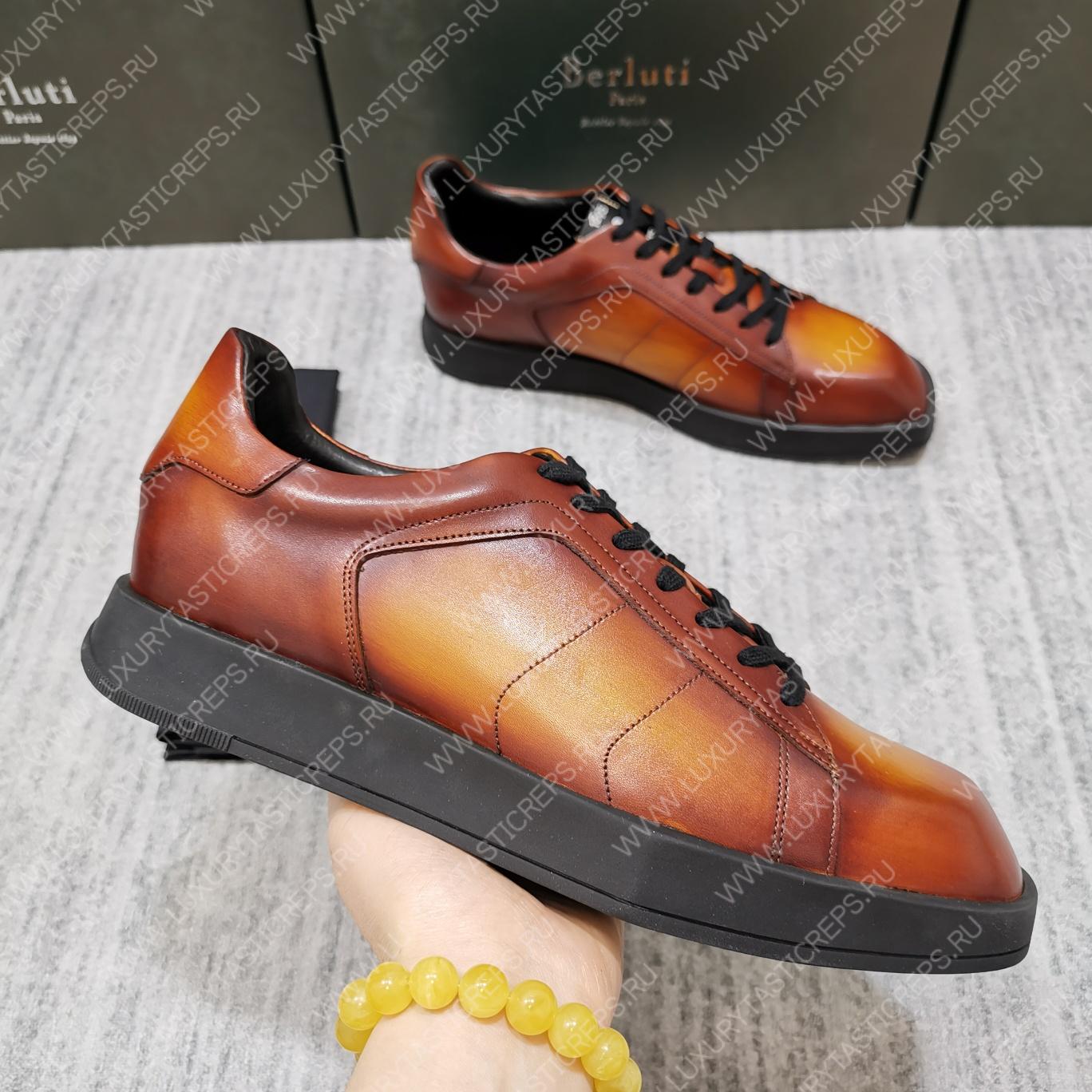 BERLUTI PLAYTIME SNEAKER INTENSE COCOA S5253-V1