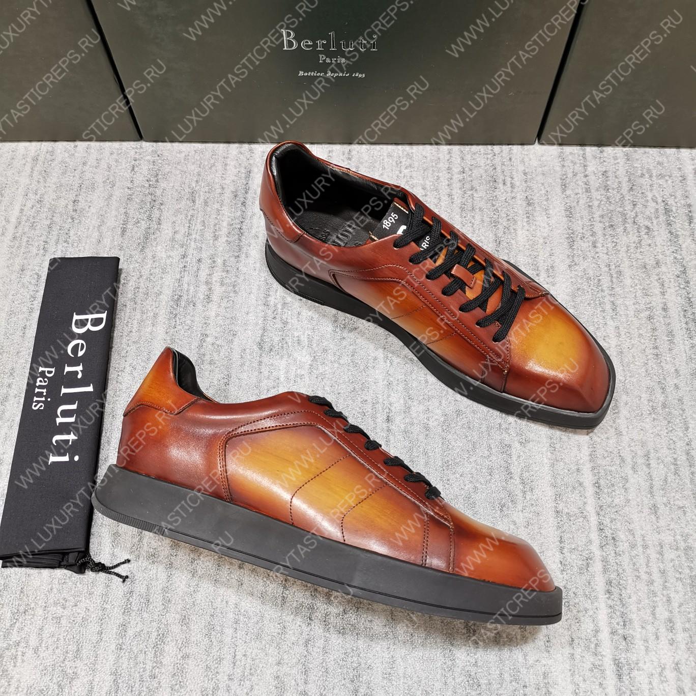 BERLUTI PLAYTIME SNEAKER INTENSE COCOA S5253-V1