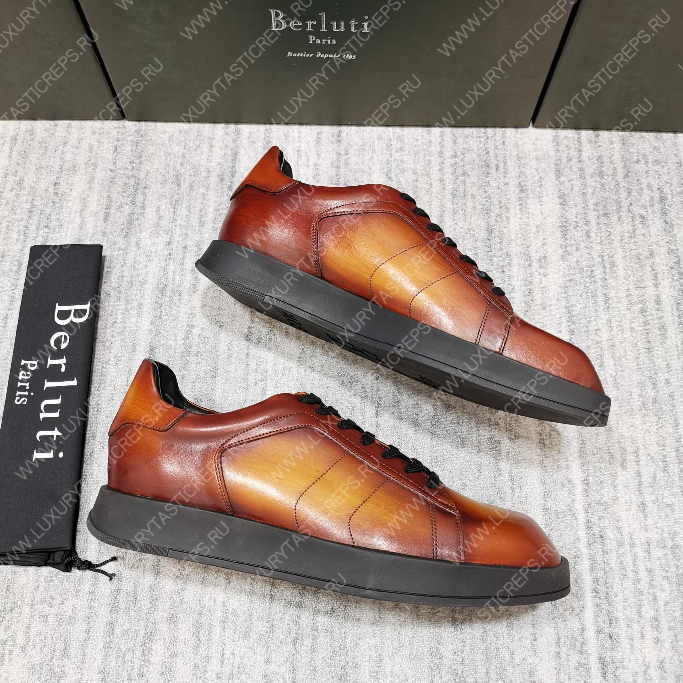 BERLUTI PLAYTIME SNEAKER INTENSE COCOA S5253-V1