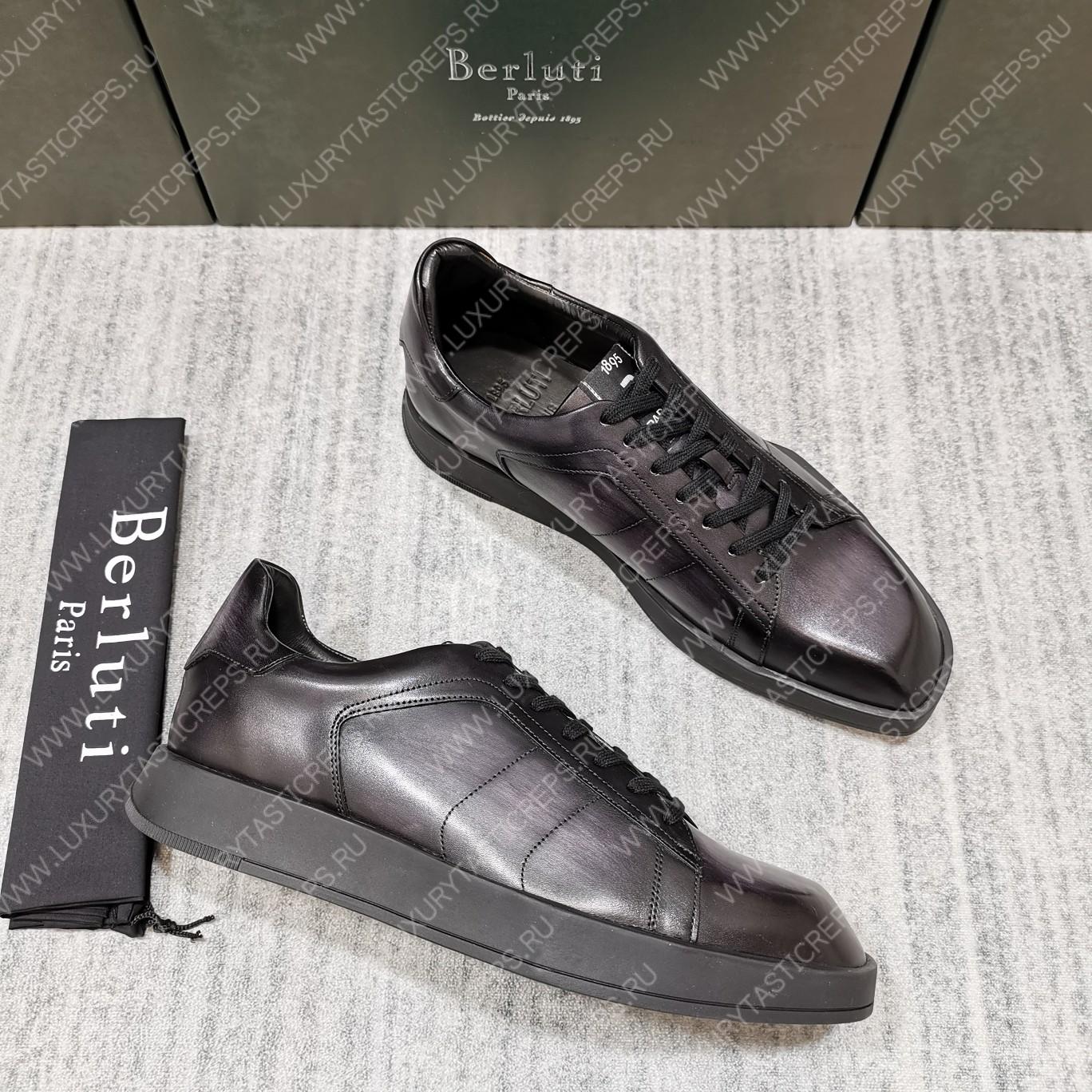 BERLUTI PLAYTIME SNEAKER BLACK GREY S5253-V1