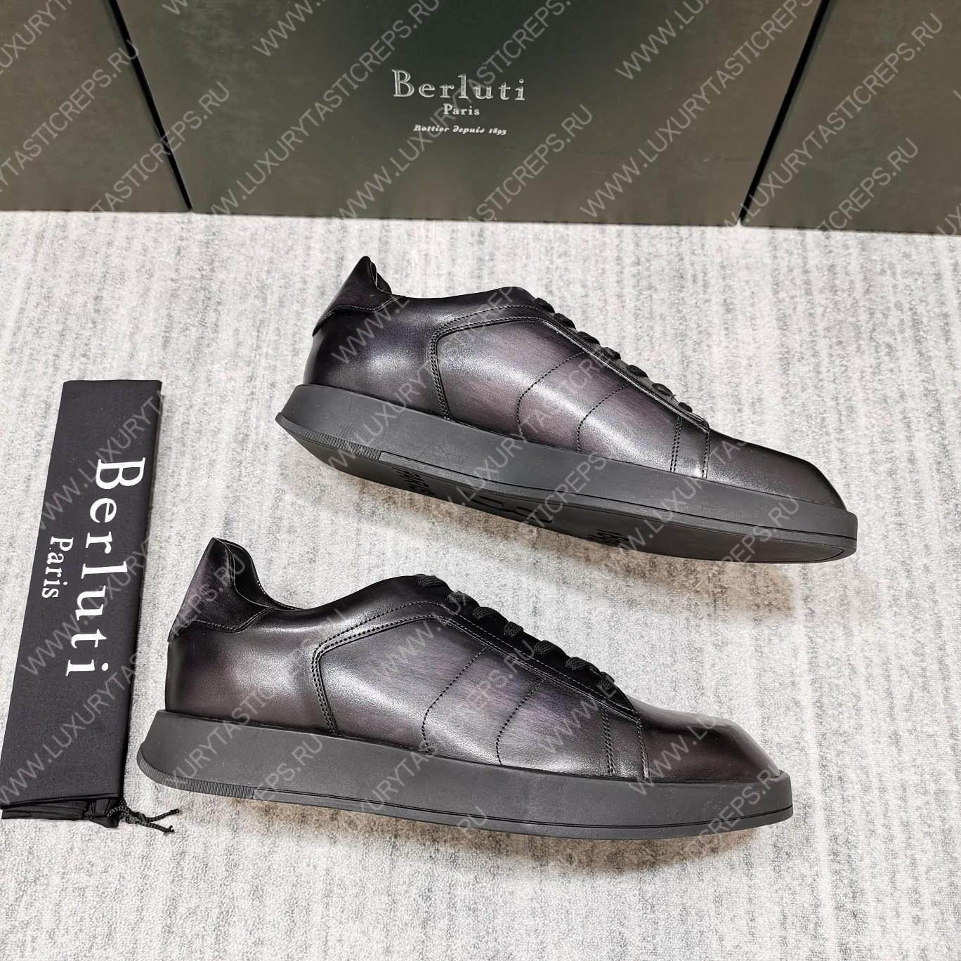 BERLUTI PLAYTIME SNEAKER BLACK GREY S5253-V1