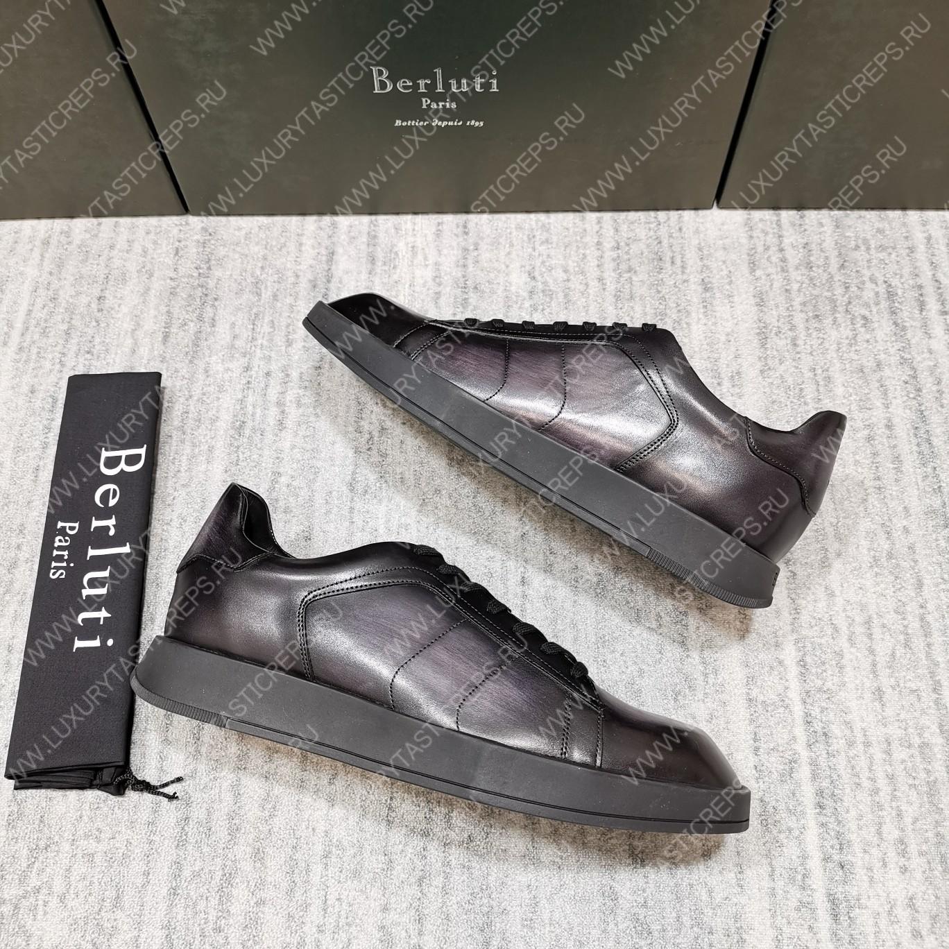 BERLUTI PLAYTIME SNEAKER BLACK GREY S5253-V1