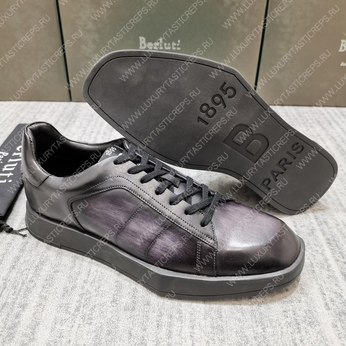 BERLUTI PLAYTIME SNEAKER BLACK GREY S5253-V1