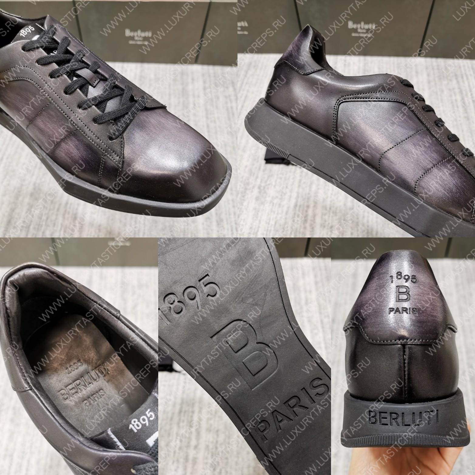 BERLUTI PLAYTIME SNEAKER BLACK GREY S5253-V1