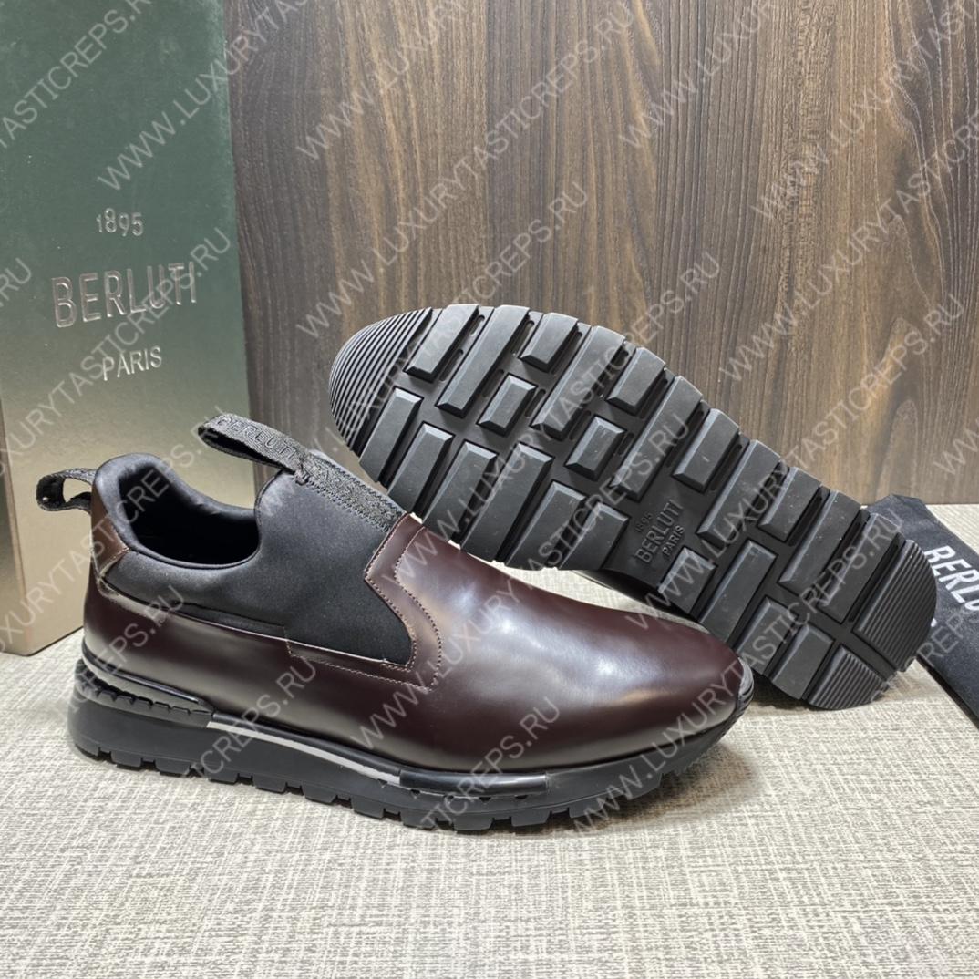 BERLUTI FAST TRACK SNEAKER BURGUNDY S4970-GC