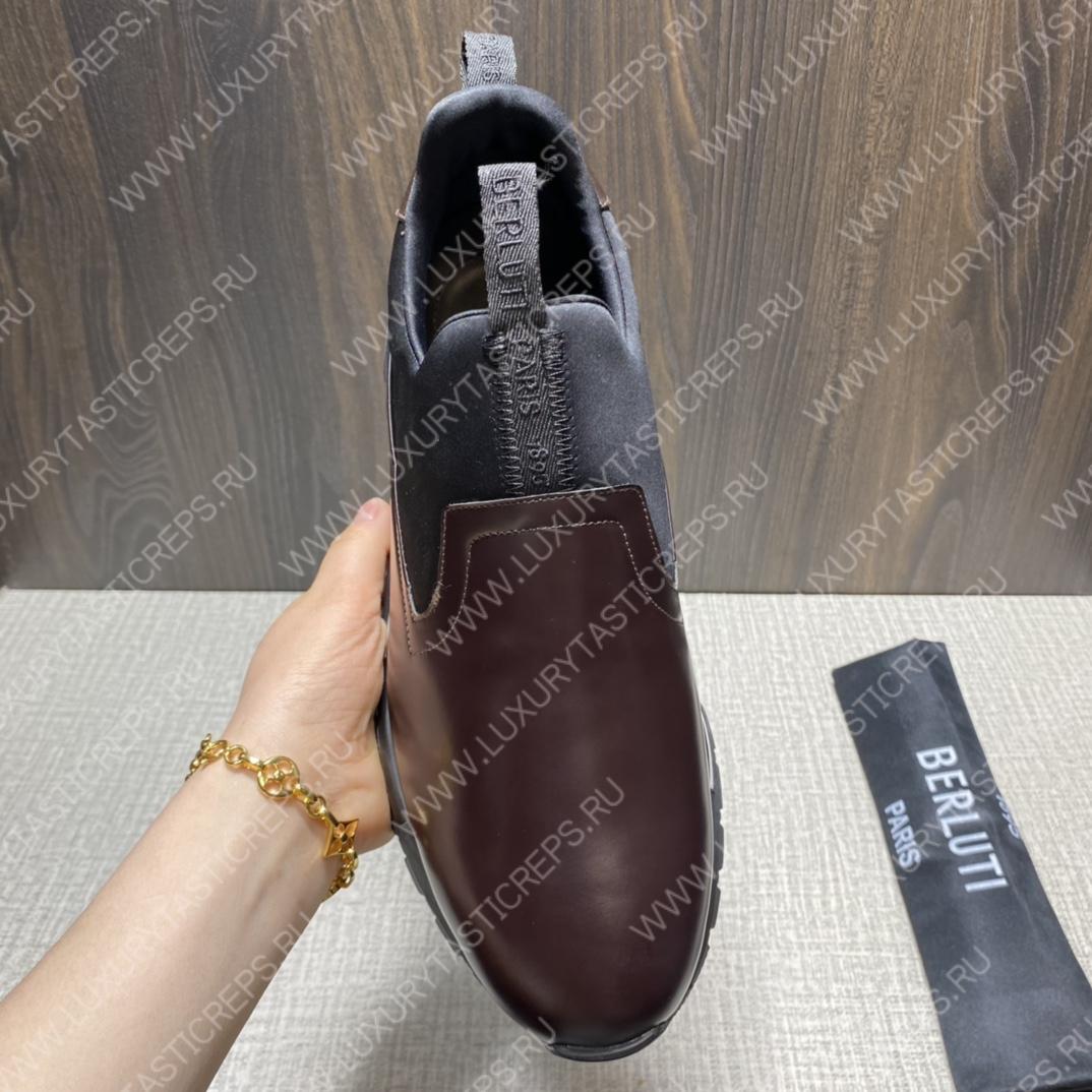 BERLUTI FAST TRACK SNEAKER BURGUNDY S4970-GC