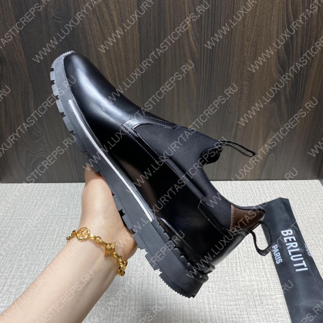 BERLUTI FAST TRACK SNEAKER BLACK S4970-GC